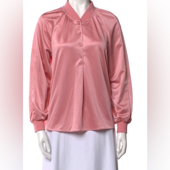 Tibi Tops - Tibi Blush Pink Satin Blouse
